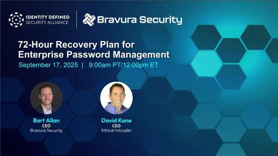 72 Hour Recovery Plan For Enterprise Password Management
