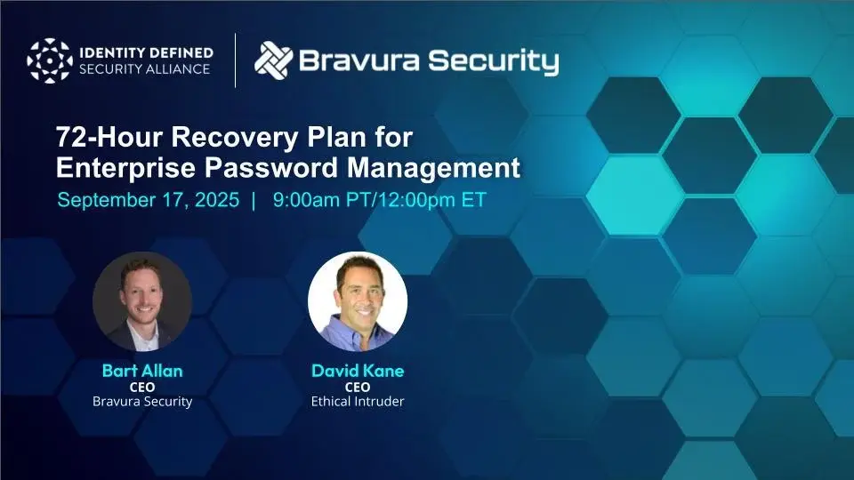 72 Hour Recovery Plan For Enterprise Password Management