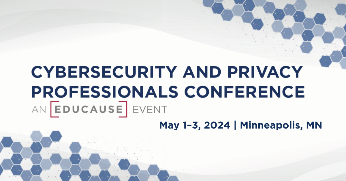 EDUCAUSE Cybersecurity & Privacy Conf. Banner