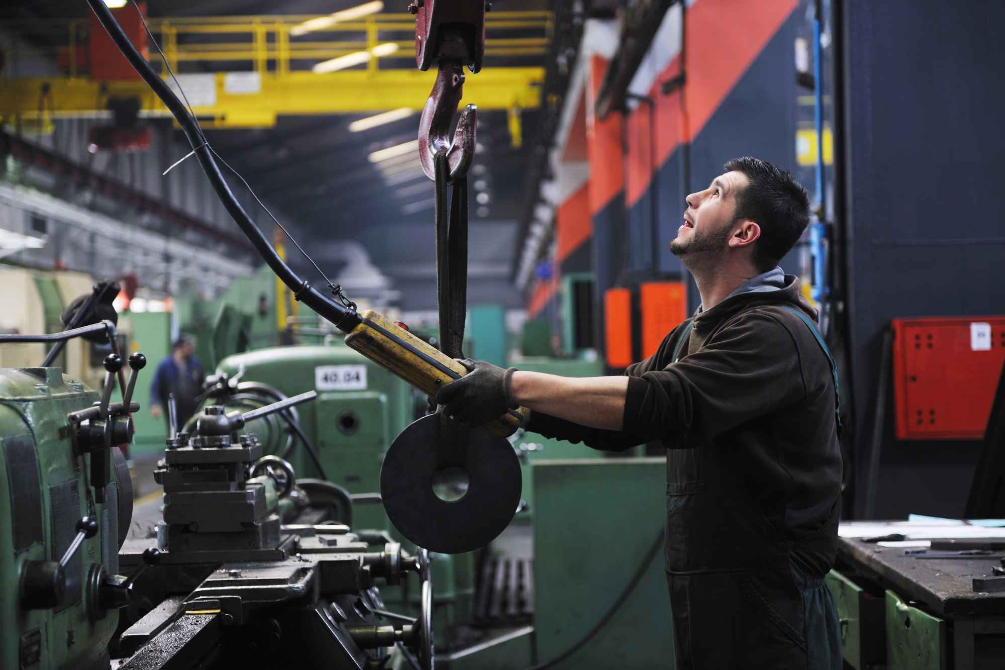 man working in manufacturing plant