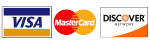 Visa | Mastercard | Discover Visa | Mastercard | Discover